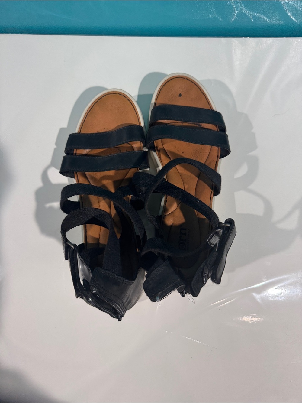 Born Black Multi-Strap Women's Sandals